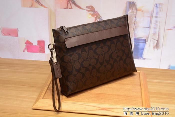 COACH蔻馳 Coach28614 29508新款 男士大手拿包 手腕包  Chz1435